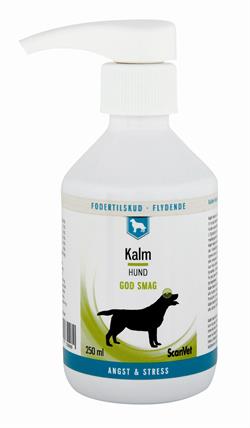 ScanVet Kalm. Tilskudsfoder mod uro hos hund. 250 ml.